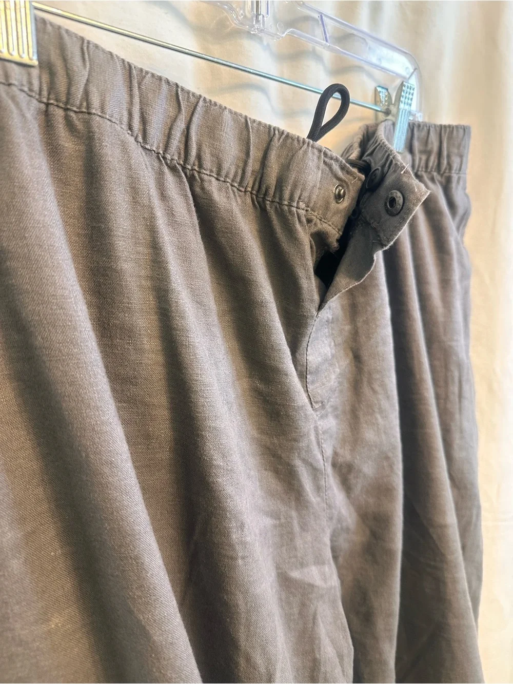 Saks Fifth Avenue Men’s Gray Elastic-Waist Chinos